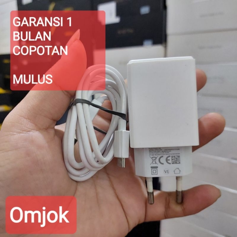 Charger Oppo Bekas A5s A3s Made in indonesia MULUS Copotan Bawaan Hp