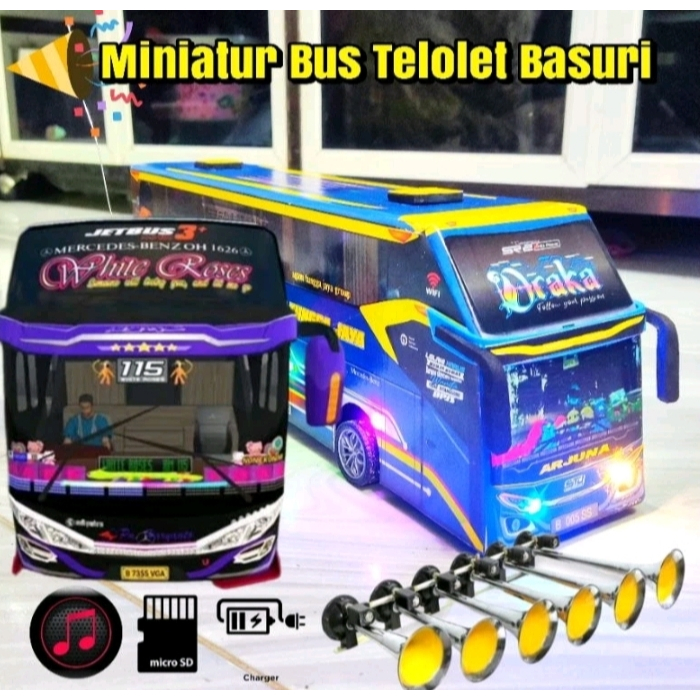 viral trending 2023 Miniatur bus rc remot control suara+telolet basuri termurah dan terlaris