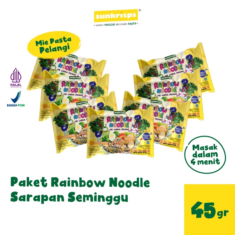 

✨STAR✨ Paket Rainbow Noodle Sarapan Seminggu !!!