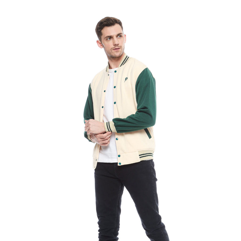 DISKON PLATINUM WORLD JACKET VARSITY POLOS OUTERWEAR VARSITY JACKET BASEBALL EAST TEAM FLEECE BLACK