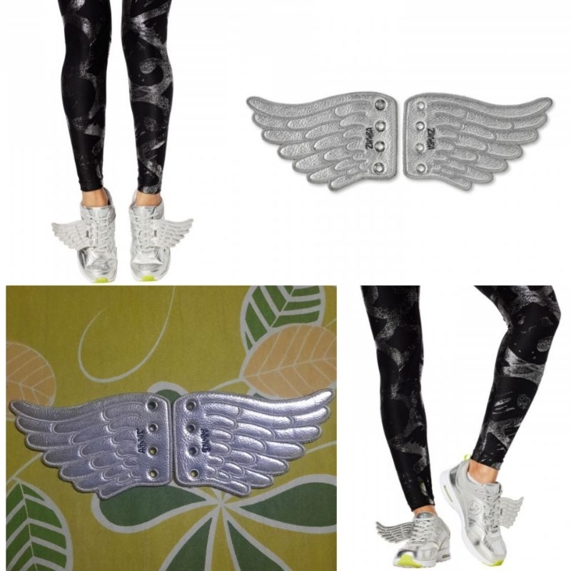 Zumba Wear Preloved : Zumba Wings Shoes Charm Silver (1 Set)