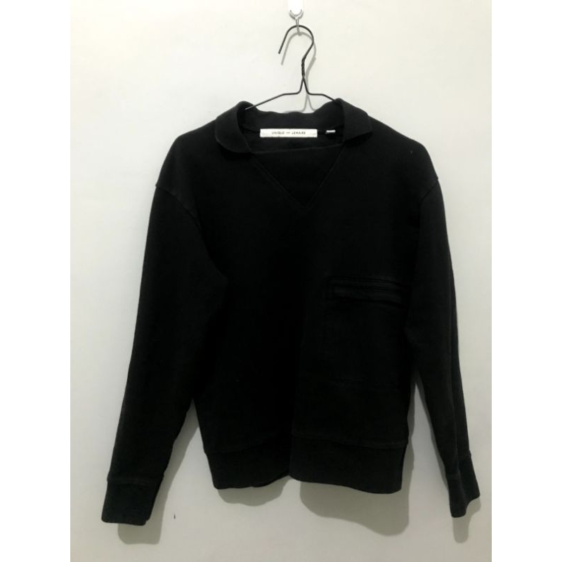 BISA NEGO atasan uniqlo and Lemaire lengan panjang warna hitan size M prelived/bekas