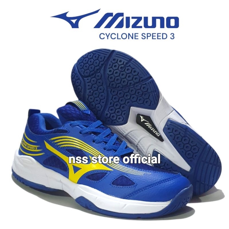 Mizuno Sepatu Volley Cyclone Speed 3 / Sepatu voli pria sol karet anti licin / outdoor sport