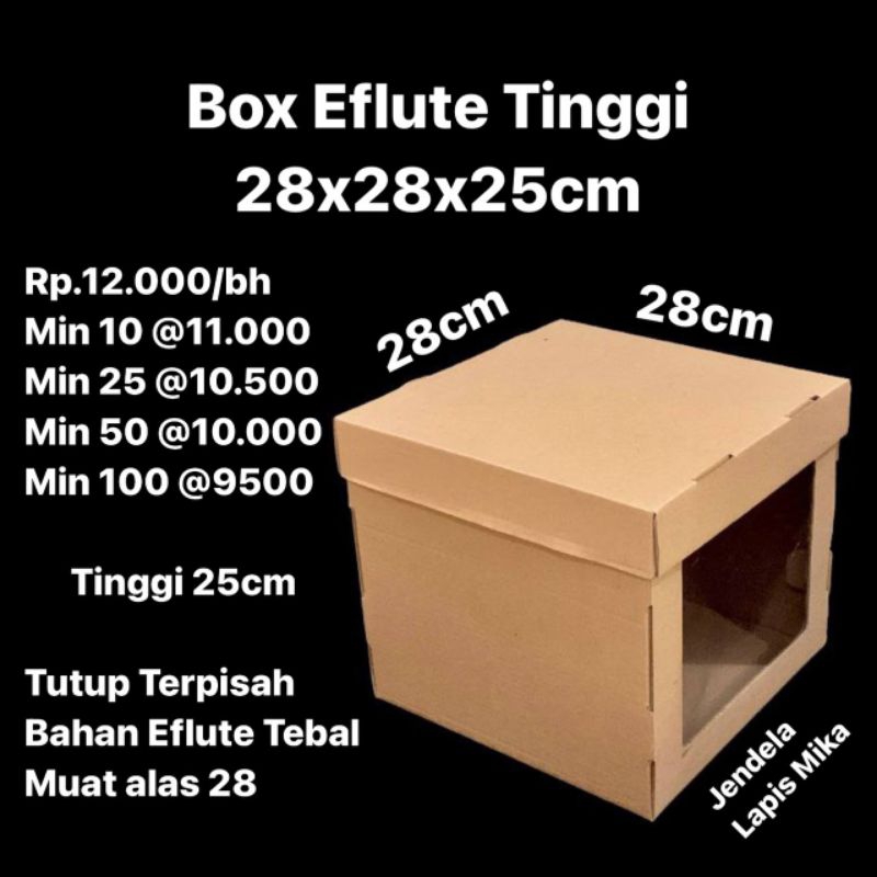 

Box Eflute Tinggi 28x28x25cm