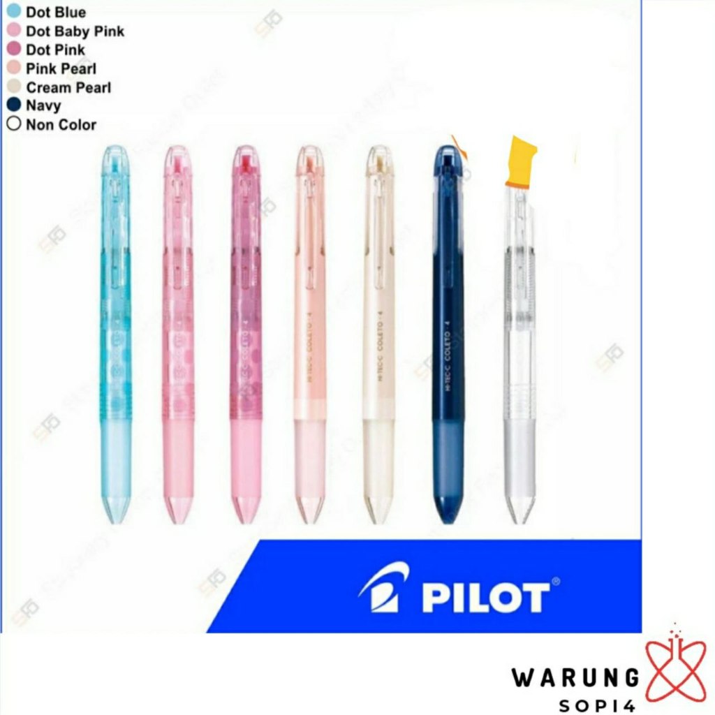 

Pen Pilot Hi-Tec C Coleto isi 4 - kosongan - dot blue