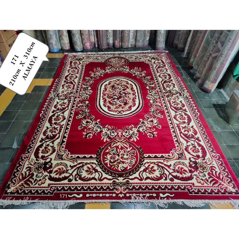 KARPET PERMADANI MERAH 210X310CM ALMAYA