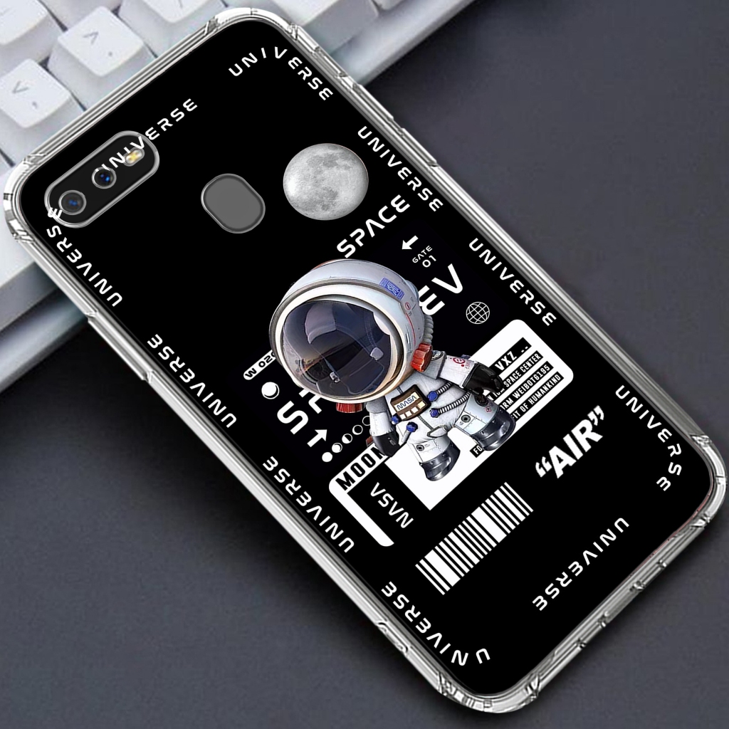 Softcase OPPO A5S /OPPO A12/OPPO A7  - Clear Case  MOTIF  ( ASTRONOT ) - Anticrack - Case Bening - S