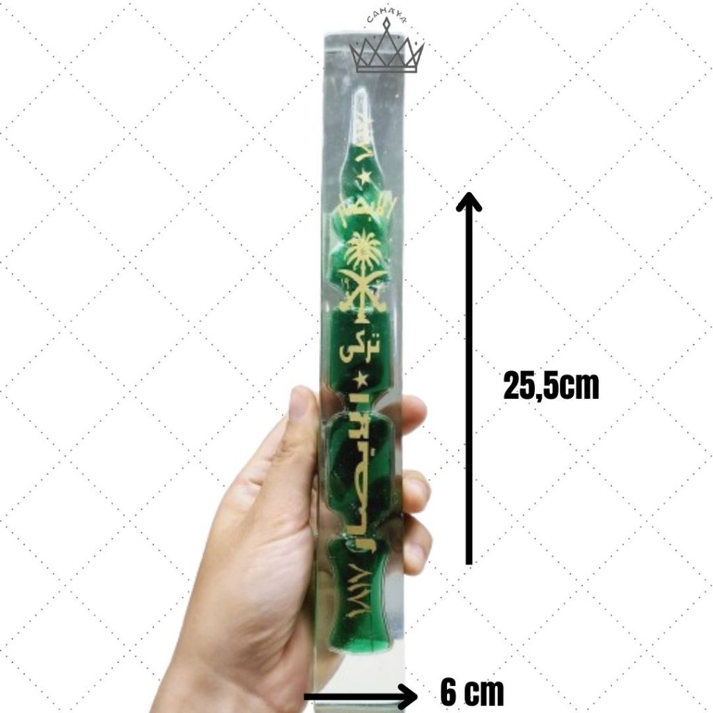 Minyak Al Absor Hijau Piala Tunggal Ukuran 25,5x4