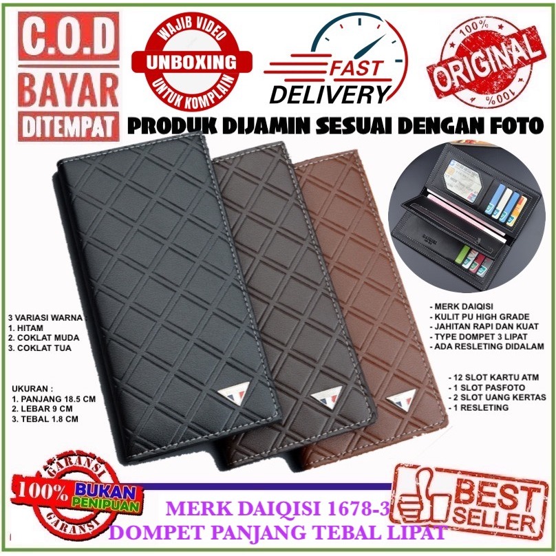 DAIQISI 1678-3 DOMPET PANJANG TEBAL PRIA ANIME TOKYO GHOUL ONE PIECE NARUTO LOVE LIVE ATTACK ON TITA