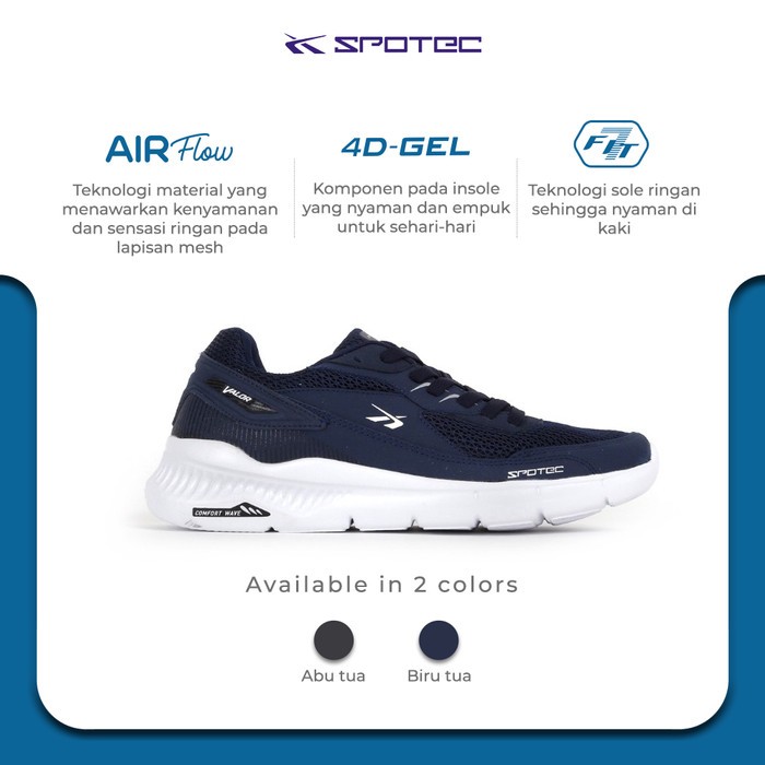 Sepatu Pria / Sepatu Running / Spotec / Valor