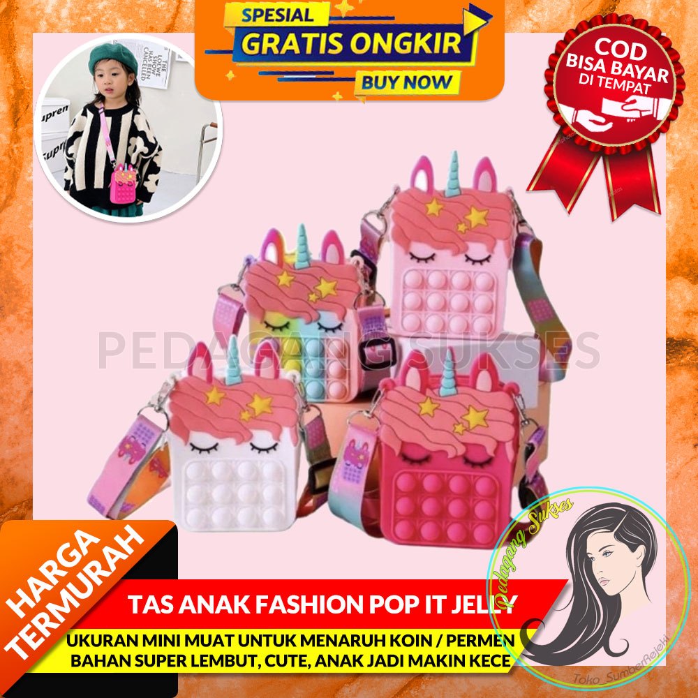TAS ANAK FASHION POP IT JELLY