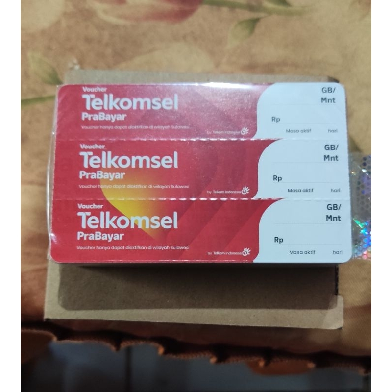 Voucher Telkomsel Zero Blank Kosong Sulawesi Exp 31 mei 2026