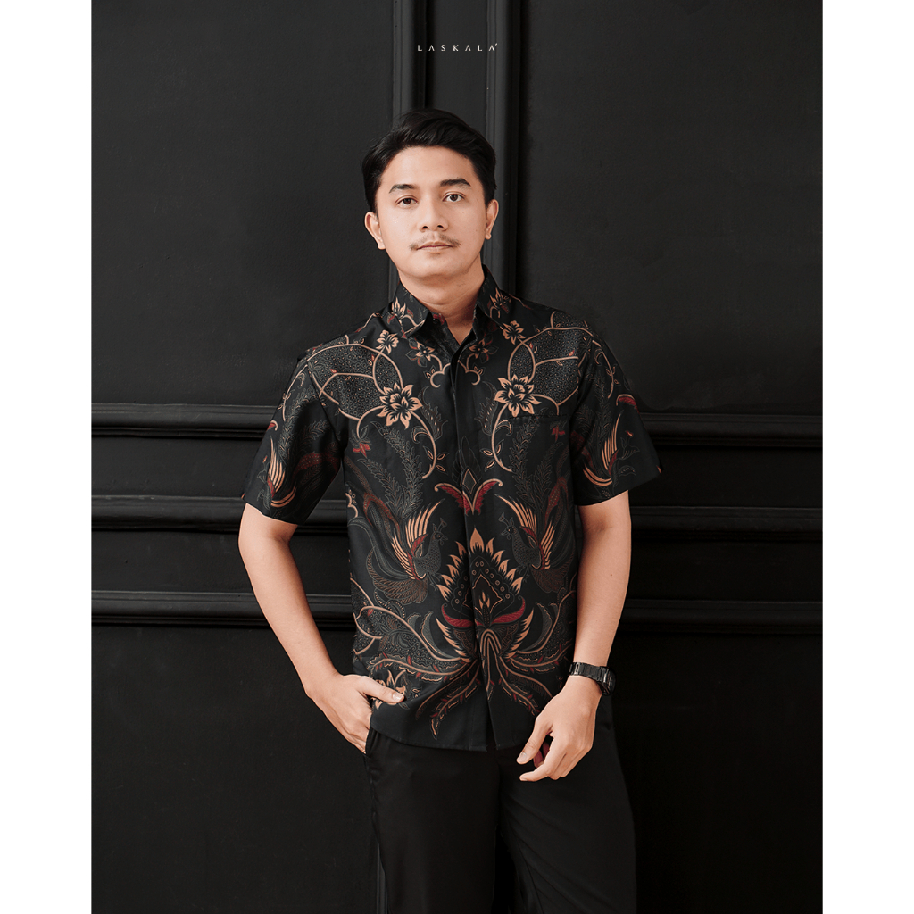 Laskala Premium Batik - Haikal | Slimfit | Lengan Pendek