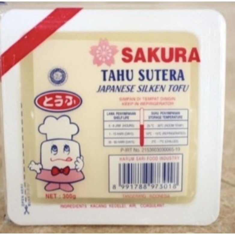 

Sakura Tahu Sutra Kotak / Japanese Silken Tofu 300gram HALAL ko