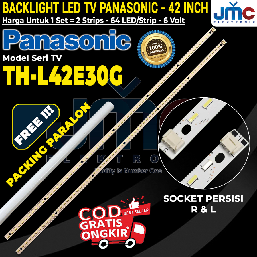 BACKLIGHT TV LED PANASONIC 42 INCH TH-L42E30G THL42E30G L42E30G 42E30G 42E30 LAMPU BL 42 IN