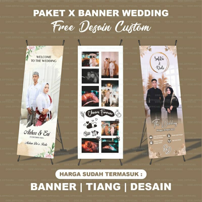 STAND X BANNER | TIANG X BANNER | TIANG Y BANNER | STAND Y BANNER | HITAM/PUTIH