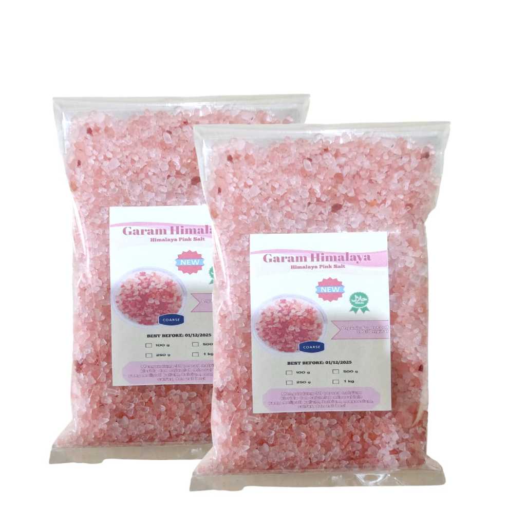 

GARAM HIMALAYA PINK COARSE//KASAR ORGANIC ASLI 1KG
