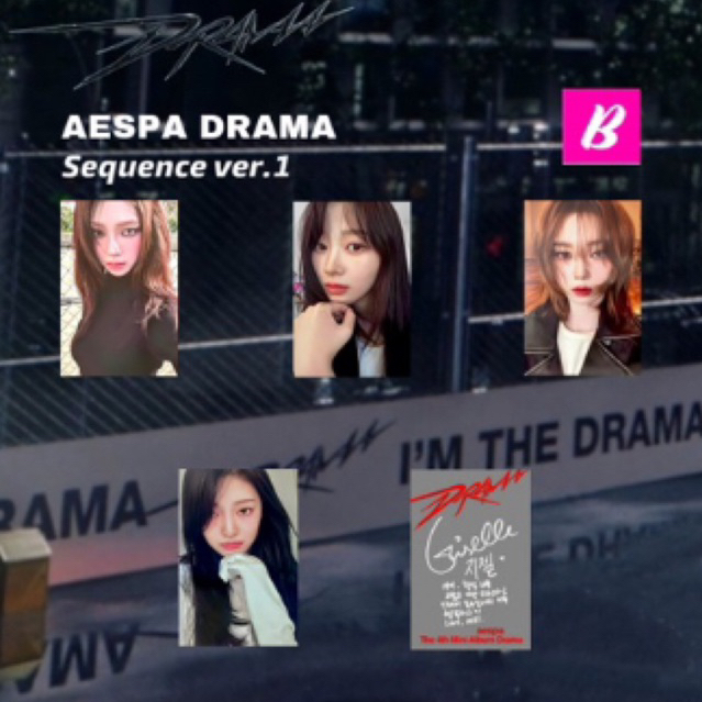 AESPA DRAMA ALBUM SEQUENCE VER PHOTOCARD UNOFFICIAL
