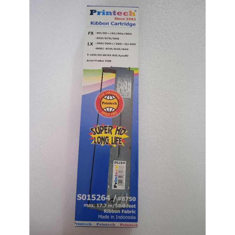 Pita Printer Epson Ribbon Cartridge Lx800 Lx-800 Lx300 Lx-300+ PRINTECH