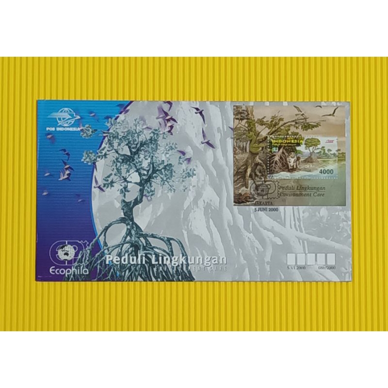 

Perangko Seri Koleksi Peduli Lingkungan tahun 2000 100% original 1 set dengan amplop