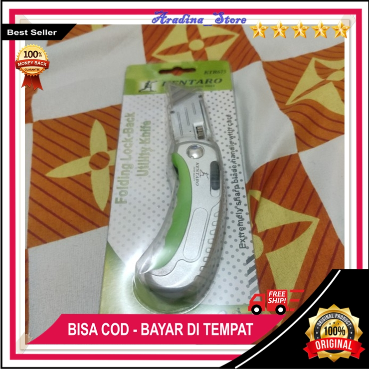

Cutter Kentaro Acrilic MDF GRC Terbaru Pisau Cutter Utility Knife Heavy Duty Kater lipat High Quality
