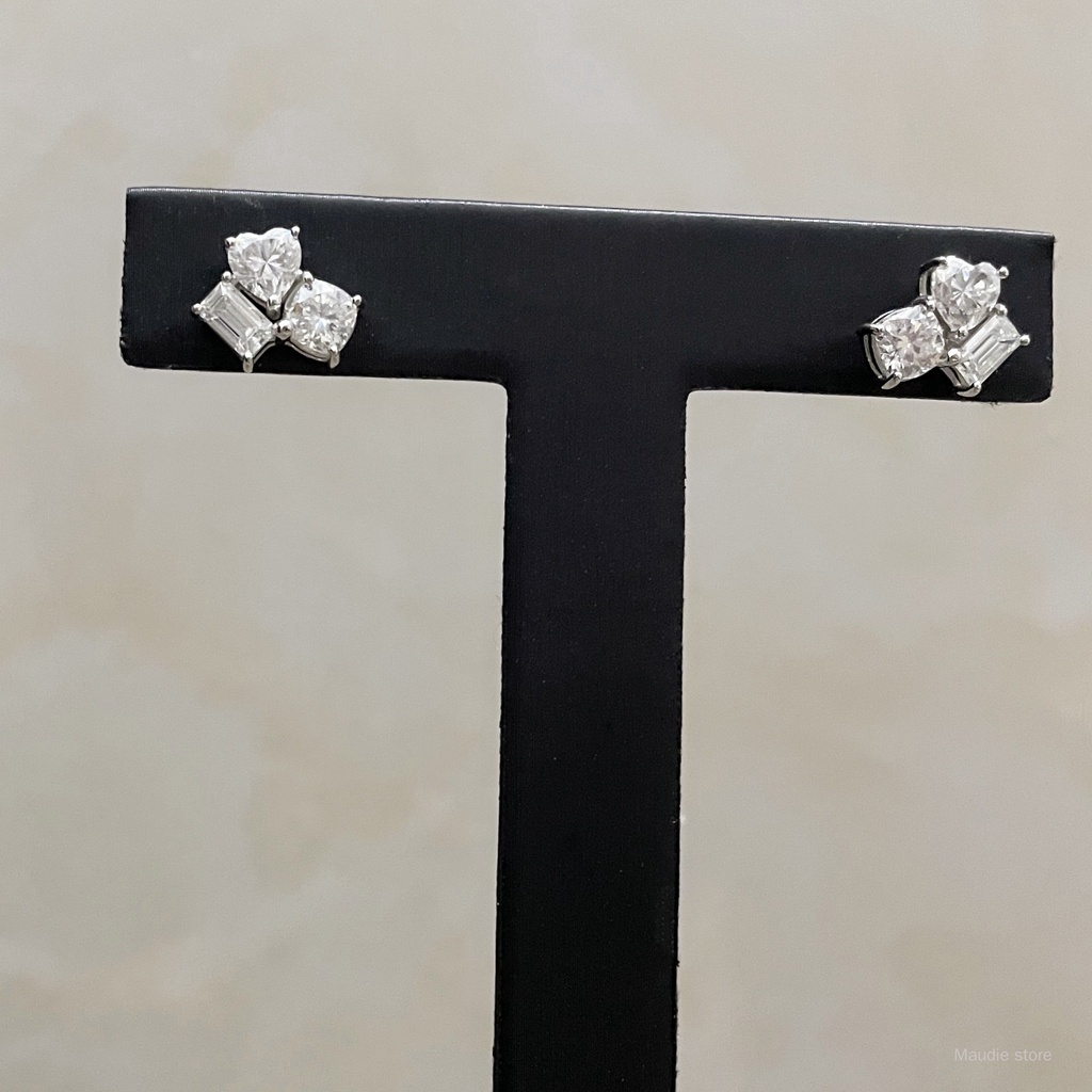 3ct moissanite diamond Anting Berlian moissanite Earrings