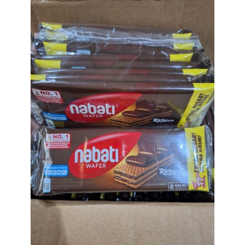 

Nabati Wafer Richoco Rasa Chocolate 17gr (1pack isi 10pcs)