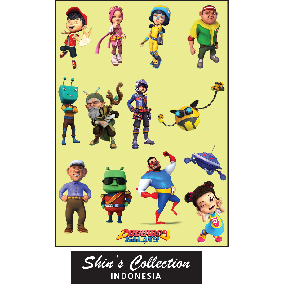 

Sticker stiker murah antiair transparan Boboiboy 1 pc