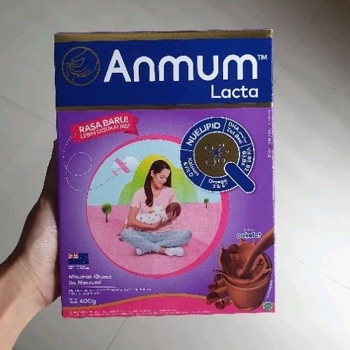 

Anmum LACTA susu bubuk ibu menyusui rasa COKLAT 400gr.