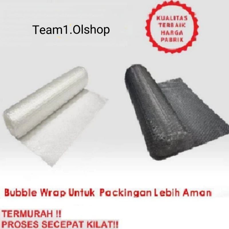 

Bubble Wrap Hitam & Putih untuk Packing per 1 pcs barang⭐ Team1.Olshop⭐