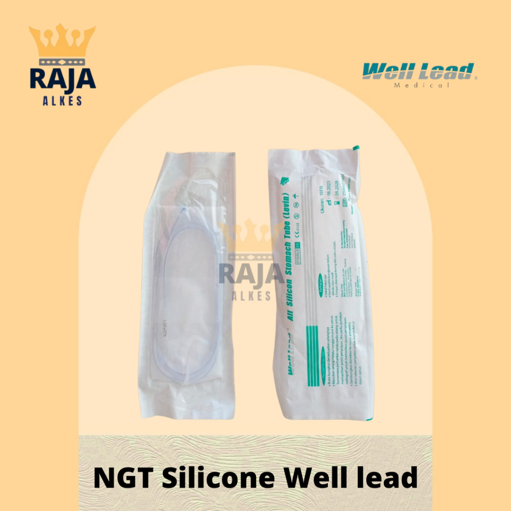 NGT Sillicone WELL LEAD Stomach Tube NGT Silikon Selang Makan NGT Silicon WELLEAD NGT Silikon WELLEA
