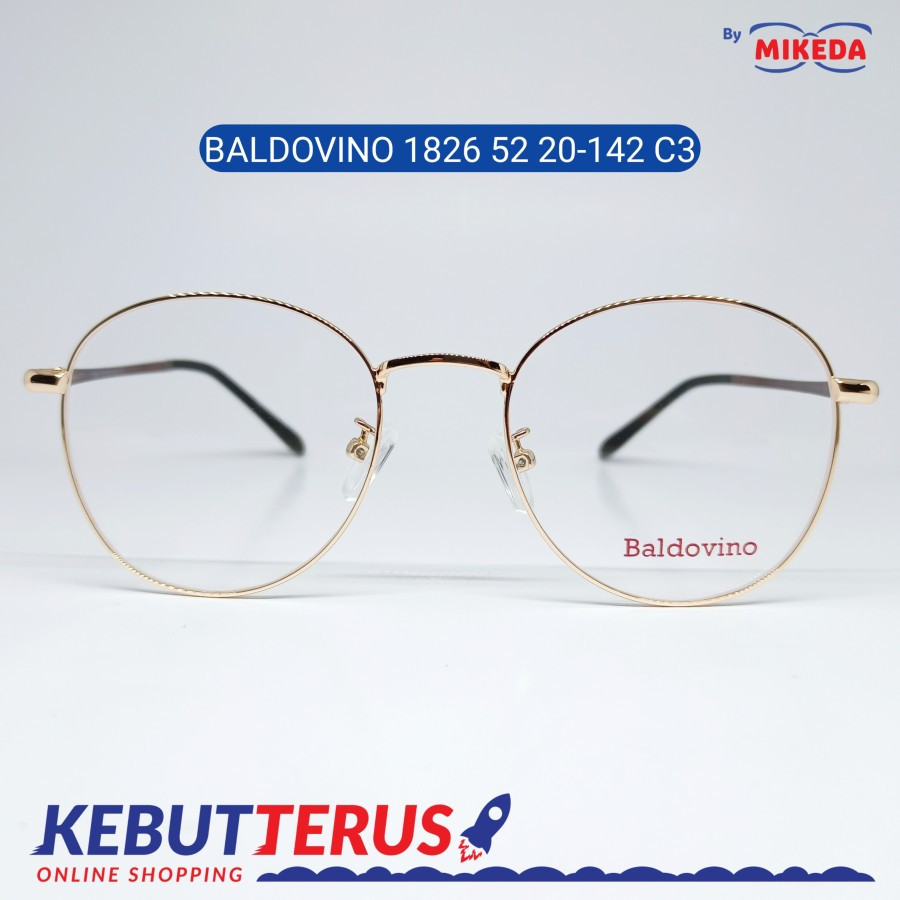 Mikeda-FRAME KACAMATA BALDOVINO 1826 C3 + LENSA(MINUS/CYLINDER)