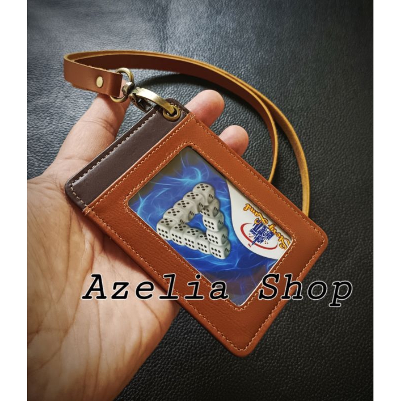 

Dompet Id card Holder/name tag kulit original Leather-Pria/Wanita