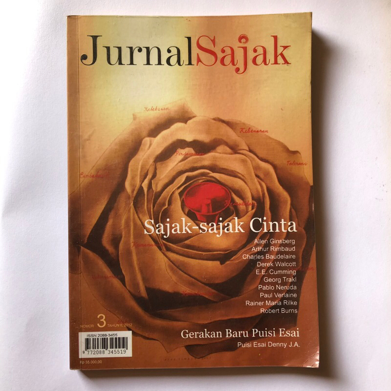 JURNAL SAJAK - SAJAK-SAJAK CINTA - PABLO NERUDA - ARTHUR RIMBAUD - RAINER MARIA RILKE - DEREK WALCOT