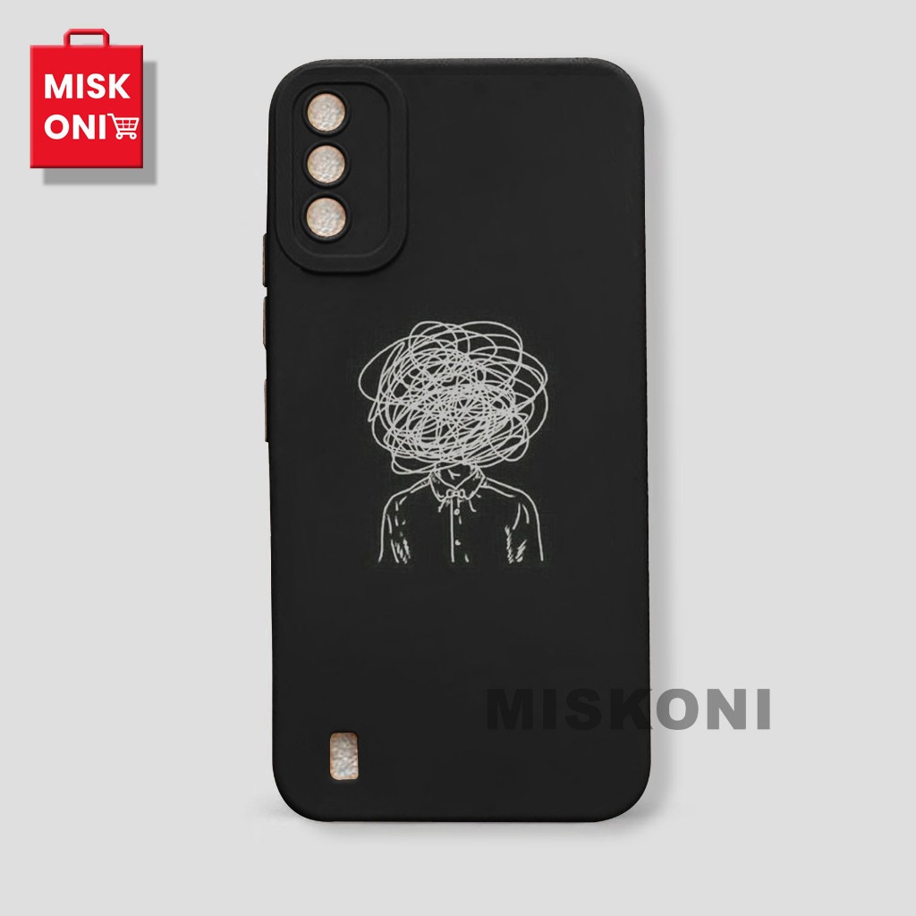 Case Itel A26 Terbaru 2023 - Motif Black - YG36 - Cover Sillicone - TPU Sofcase Procmaera ITEL A26