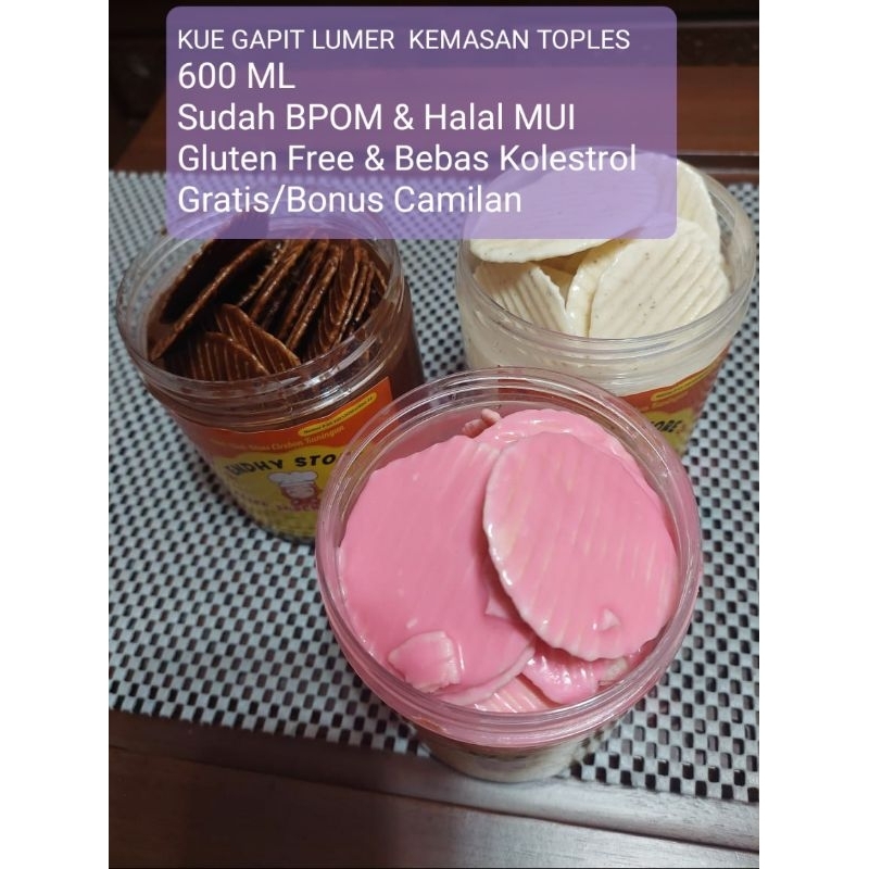 

KUE GAPIT LUMER(DI BALUT COKELAT)KHAS CIREBON KEMASAN TOPLES 600ML