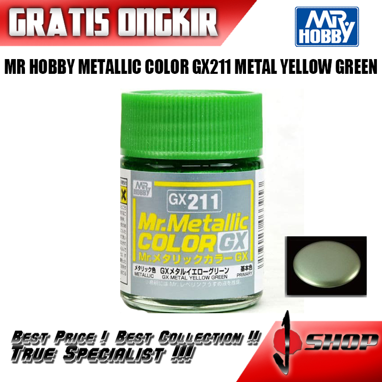 MR HOBBY METALLIC COLOR GX211 / GX 211 METAL YELLOW GREEN