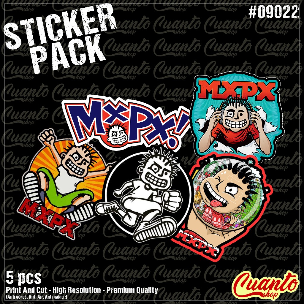 stiker sticker MXPX aesthetic band rock metal stiker anti air stiker helm case hp laptop stiker stic