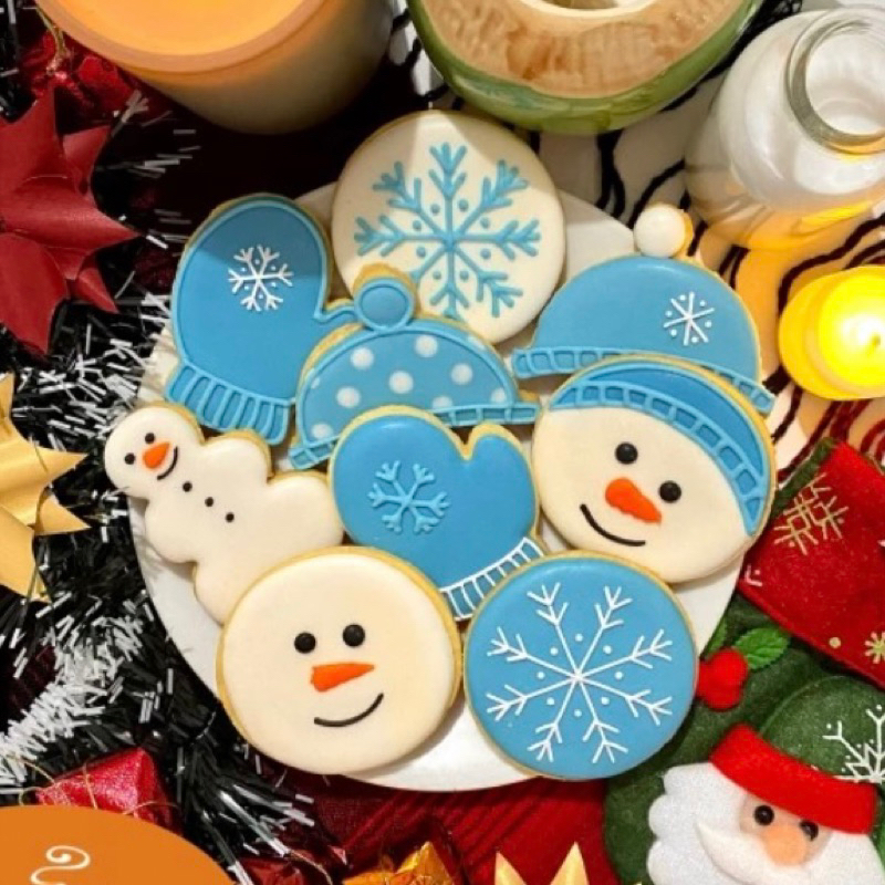 

Christmas Cookies Snowman (Xmas / Kukis Natal Collection) - Sugar Cookies / Decorated Cookies / Kukis Hias