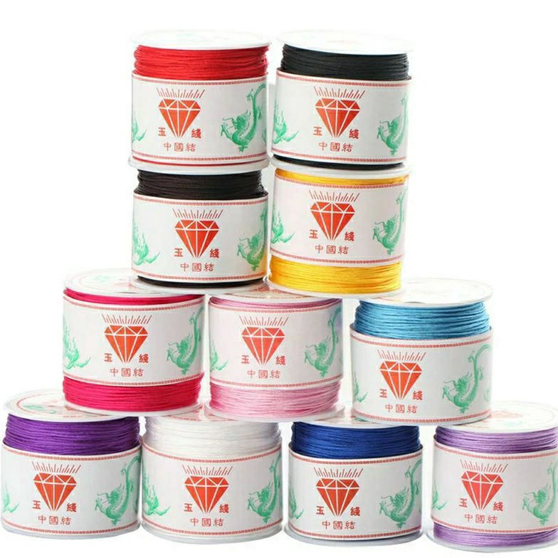 [☽F4>] 40meter Tali Giok Cina 0,7mm Ready Semua Warna Promo Terpopuler