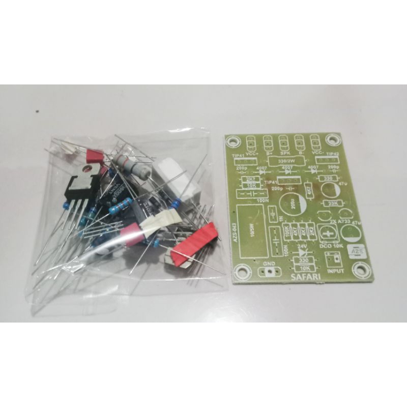 Paket Homebrew Siap Rakit Power Amplifier SAFARI Mini Fiber