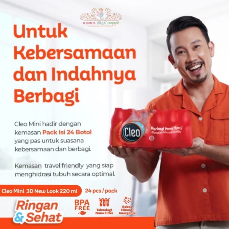 

ZL52I061 Cleo Smart Mini Water 220 ml 1 pack ( 24 Pcs ) Harga Murah O