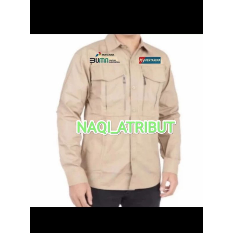 KEMEJA TACTICAL W-TAC BUMN MY PERTAMINA FULL BORDIR