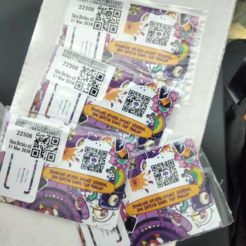 Kartu Axis / perdana axis kosong