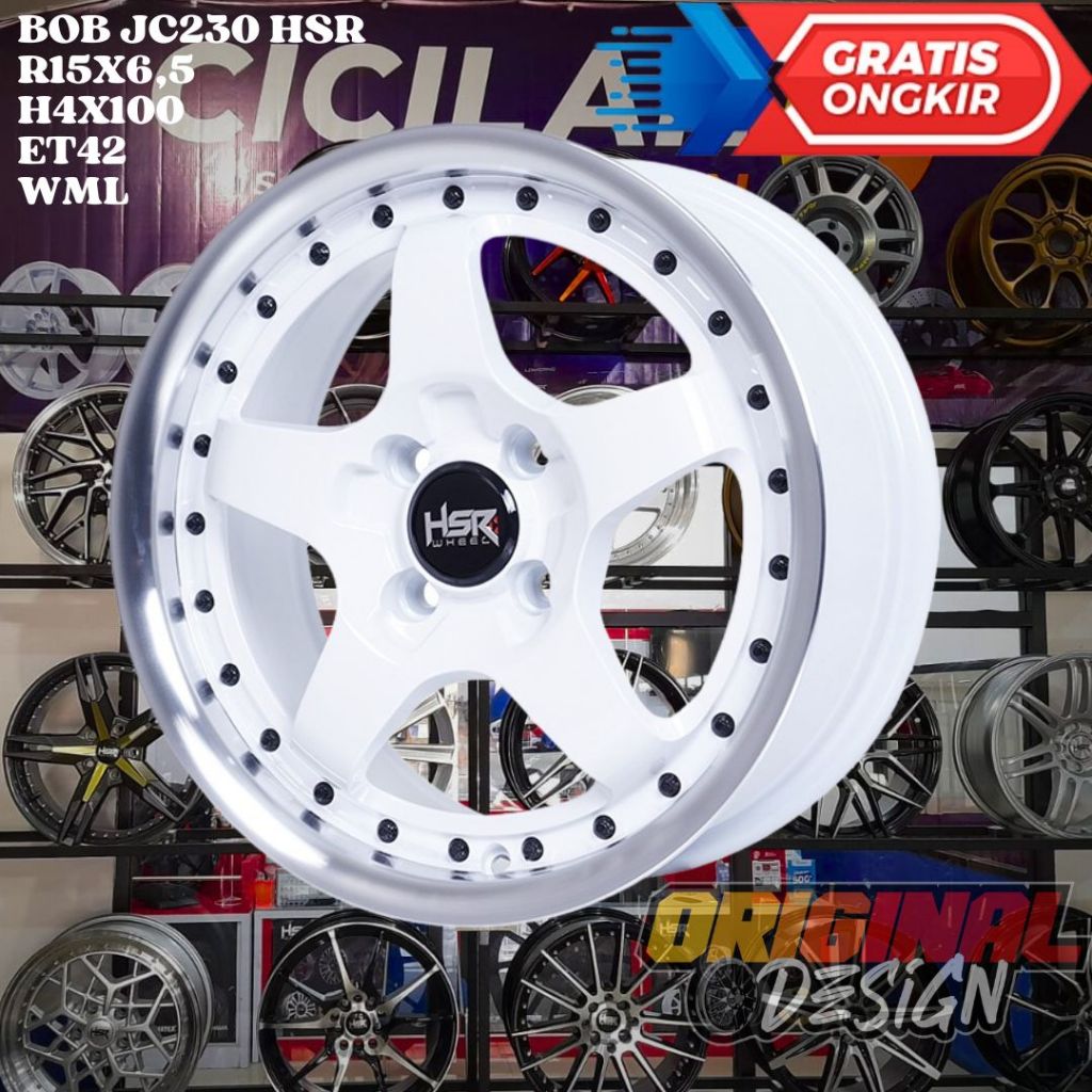 Velg Mobil Brio , Agya , Ayla , Fiesta , HSR BOB Ring 15 R15 Termurah