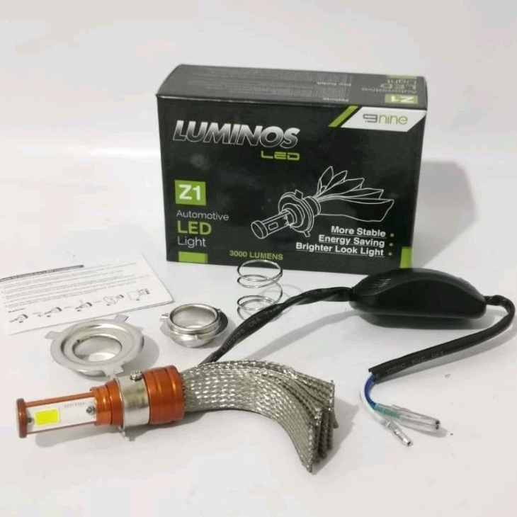 LAMPU LED UTAMA MOTOR Z1 LUMINOSLED H4 H6 H7 HI LOW NINE 40WATT SUPER TERANG