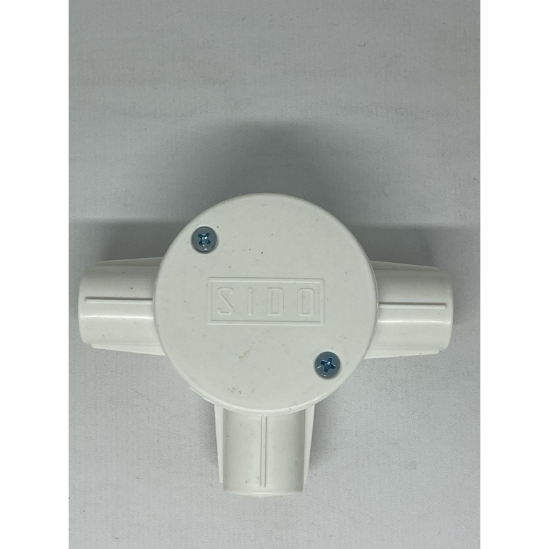 T dus cabang 3 SIDO putih / T doos cabang 3 plus tutup / Rumah sambungan kabel cabang 3