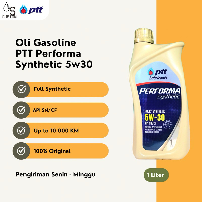 Oli Mobil PTT Performa 5w30 Full Synthetic 1L