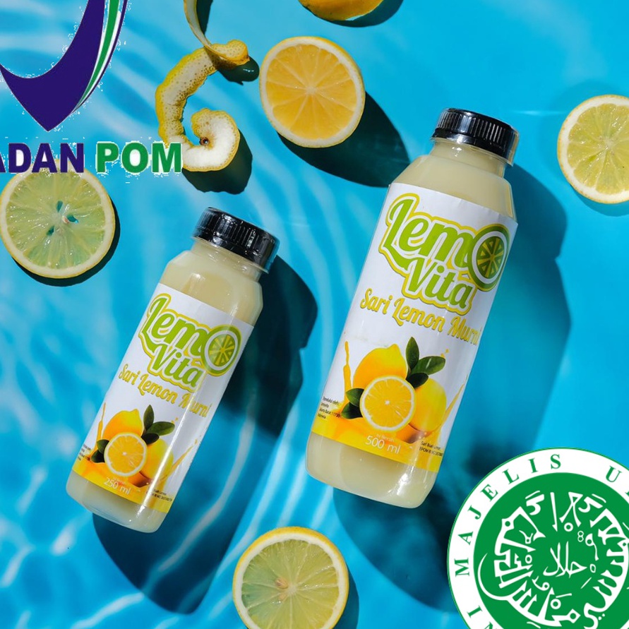 

QRQC8957 9.9 BRANDS FESTIVAL BPOM PAKET 1 Liter Lemovita Fresh Sari Lemon Jus Lemon Halal