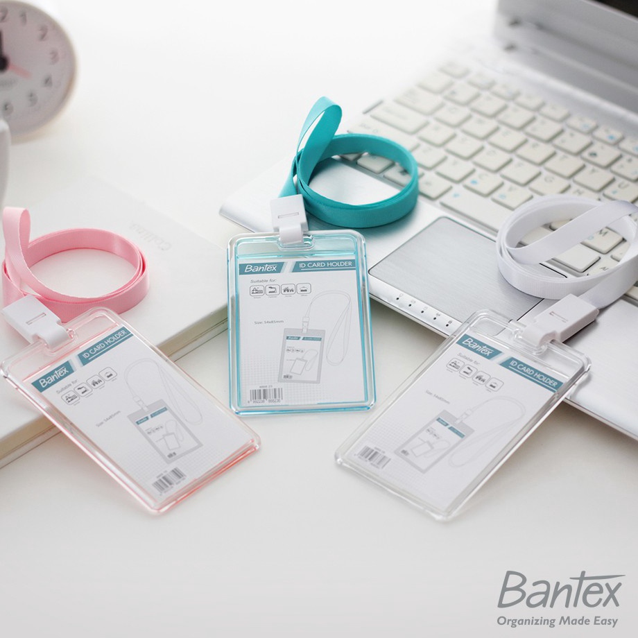 

Bantex Transparent ID Card Holder Lanyard Portrait #8868